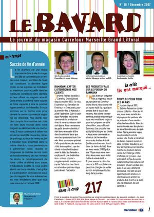 Journal interne de Carrefour Marseille. Tonga Presse.