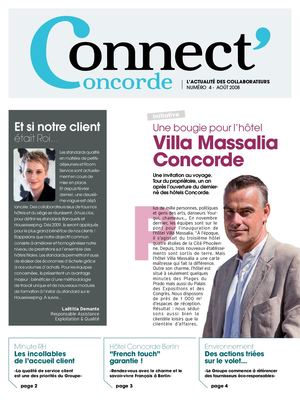 Journal Groupe Concorde Hôtels. Agence 4 Corporate.