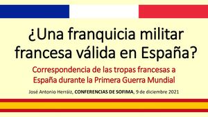 ¿Una Franquicia Militar Francesa Valida en España?