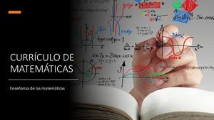 CURRÍCULO DE MATEMÁTICA