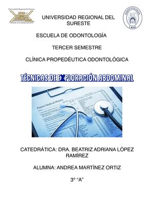 Técnicas De Exploración Abdominal