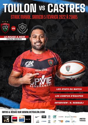 Programme De Match Toulon-Castres