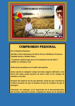 COMPROMISO PERSONAL CHICO XAVIER EMMANUEL
