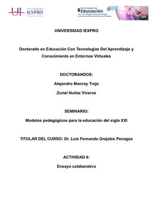 Ensayo Colaborativo Act 8 Docx