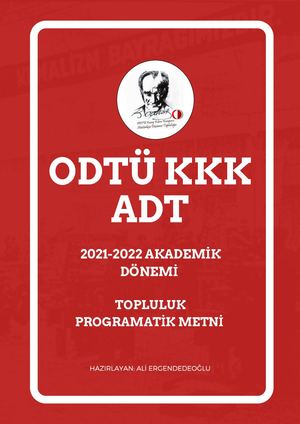 ODTÜ KKK ADT Programı