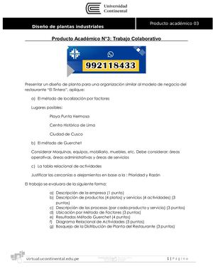 Diseño De Plantas Industriales PA3