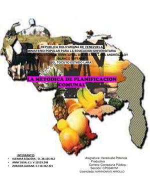 Metodologia De La Planificacion Comunal