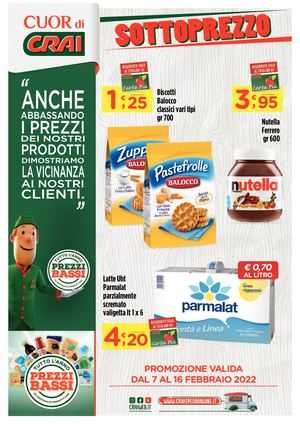 Volantino Cuor di Crai Regina dal 7 al 16 febbraio