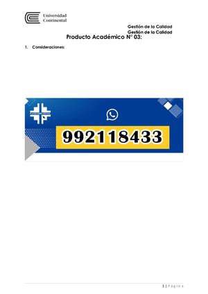 Gestión De La Calidad PA3