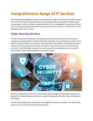 Comprehensive Range Of It Services