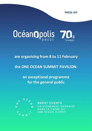 Press release One Ocean Summit Pavilion Oceanopolis Brest