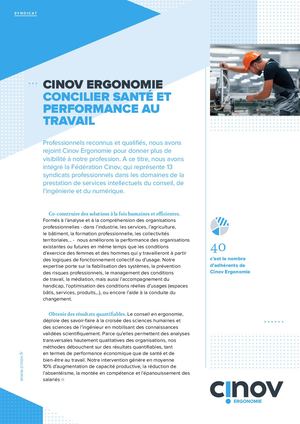 Calaméo - Plaquette Syndicat Cinov Ergonomie Web