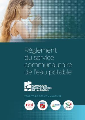 Règlement du service communautaire de l’eau potable