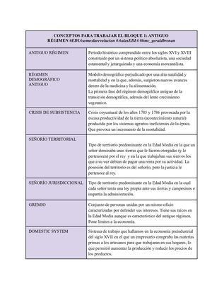 Conceptos históricos