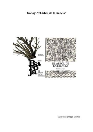 El áRbol De La Ciencia Pío Baroja