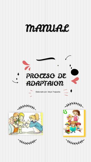 Manual Proceso De Adactación