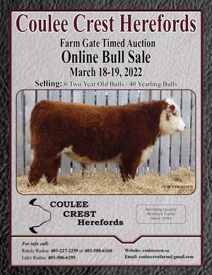 Coulee Crest 2022 Sale Catalogue