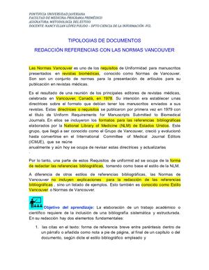 Tipologias Y Referencias Con Las Normas Vancouver (1)