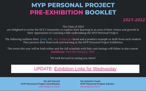 MYP Personal Exhibition Brochure 2022 V1