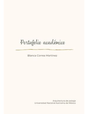 Portafolio Academico Blanca Correa Martínez