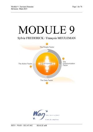 Cours Facteurs Humains M9 - 2022