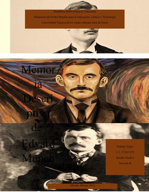 Edvard Munch Memoria Descriptiva Nathaly Nigro