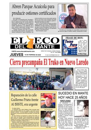 Jueves 10 De Febrero De 2022