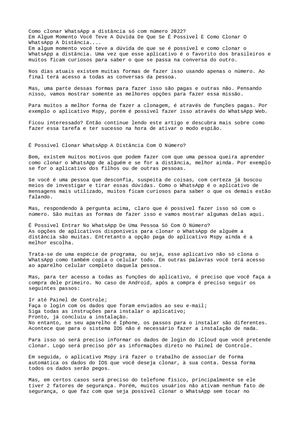 Clonar Whatsapp A Distancia
