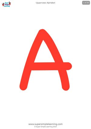 Uppercase Alphabet Flashcards