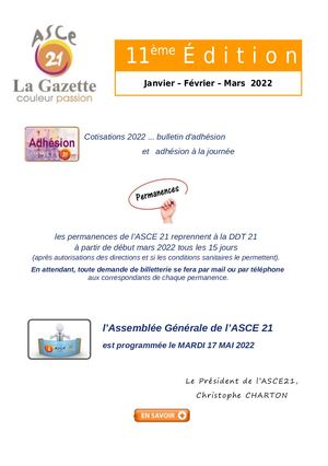 Gazette Asce21 Edition 11