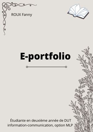 ROUX Fanny - E-portfolio