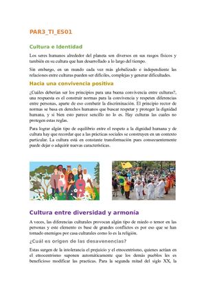 Cultura E Identidad (PAR 3_TI_ES01)