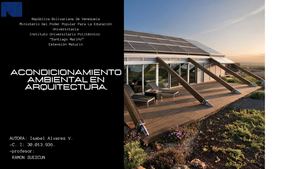 Revista Acondicionamiento Ambiental Isabel Alvarez