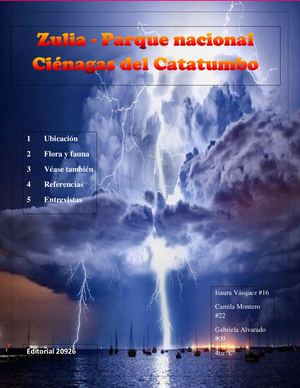Revista Biologia zulia- parque nacional cienagas del catatumbo