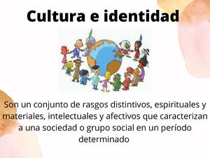 Cultura E Identidad