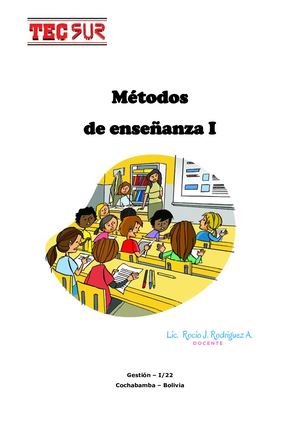 Texto de Lectura: Métodos De Enseñanza I/2022