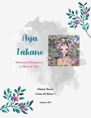 Aya Takano - Memoria Descriptiva y Obra de Arte