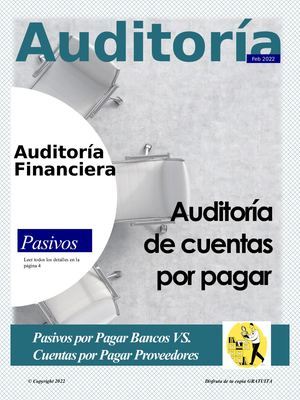 Revista Digital Auditoria de Cuentas por Pagar