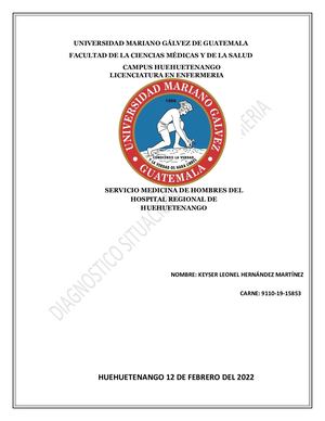 Diagnostico Situacional De Enfermería