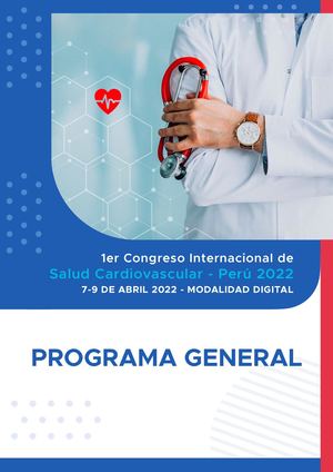 Programa Congreso Salud Cardiovascular Perú 2022