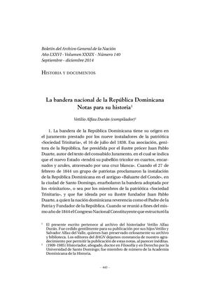 La Bandera Nacional de la república Dominicana