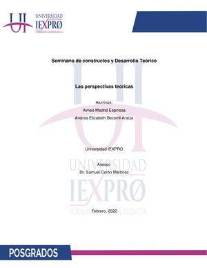 Las perspectivas teóricas