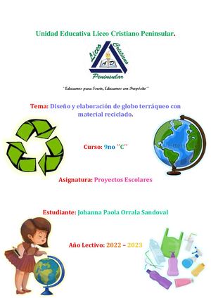 Proyecto Globo Terráqueo - Paola Orrala