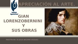 Gian Lorenzo Bernini Y Sus Obras