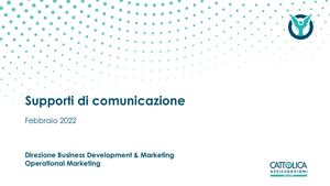 Catalogo Supporti Di Comunicazione Ed Febbraio 2022