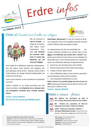 Erdre Infos n°8 - Février 2022