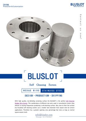 Oil And Fats Self Cleaning Wedge Wire Screen - Bluslot Filter