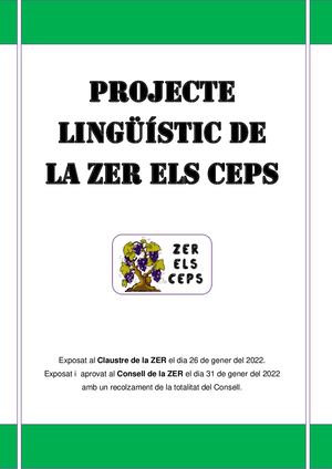 Nou Projecte Lingüístic
