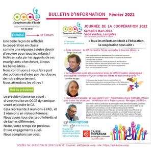 Bulletin Vacances Février
