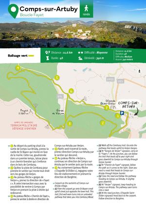 Randonnée - Comps Sur Artuby - Boucle Fayet